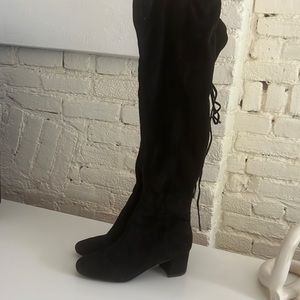 Suede Knee Boots